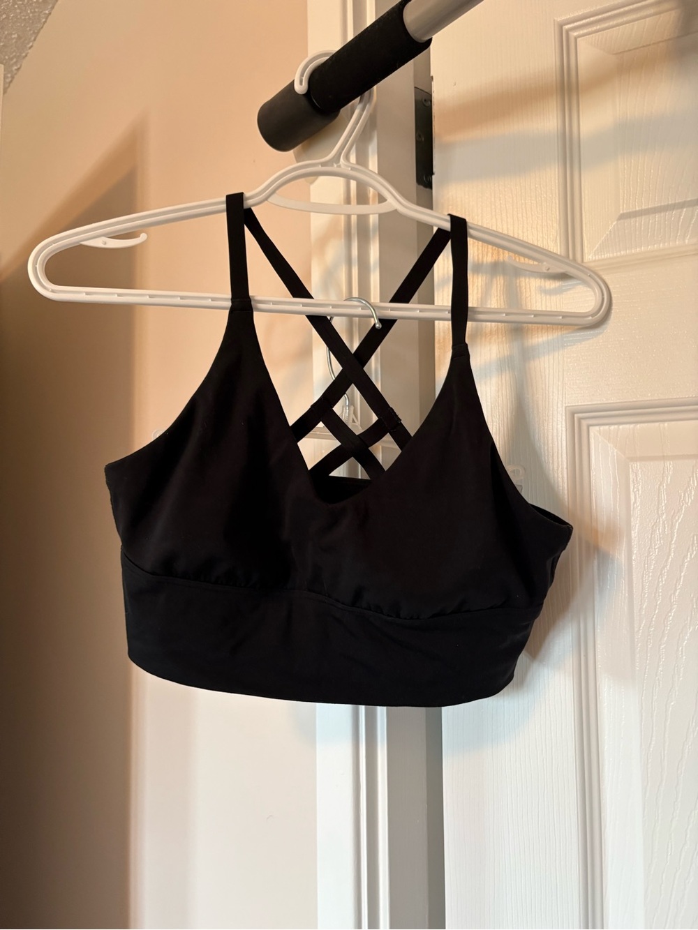 aerie Black Strappy Crisscross Sports Bralette